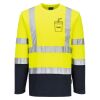 Hi-Vis Cotton Comfort Contrast T-Shirt L/S Thumbnail