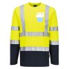 Hi-Vis Cotton Comfort Contrast T-Shirt L/S Thumbnail