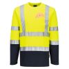 Hi-Vis Cotton Comfort Contrast T-Shirt L/S Thumbnail