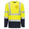 Hi-Vis Cotton Comfort Contrast T-Shirt L/S Thumbnail