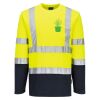 Hi-Vis Cotton Comfort Contrast T-Shirt L/S Thumbnail
