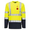 Hi-Vis Cotton Comfort Contrast T-Shirt L/S Thumbnail
