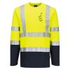 Hi-Vis Cotton Comfort Contrast T-Shirt L/S Thumbnail