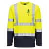 Hi-Vis Cotton Comfort Contrast T-Shirt L/S Thumbnail