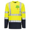 Hi-Vis Cotton Comfort Contrast T-Shirt L/S Thumbnail