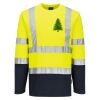 Hi-Vis Cotton Comfort Contrast T-Shirt L/S Thumbnail