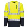 Hi-Vis Cotton Comfort Contrast T-Shirt L/S Thumbnail