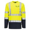 Hi-Vis Cotton Comfort Contrast T-Shirt L/S Thumbnail