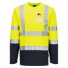 Hi-Vis Cotton Comfort Contrast T-Shirt L/S Thumbnail