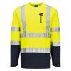 Hi-Vis Cotton Comfort Contrast T-Shirt L/S Thumbnail
