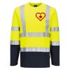 Hi-Vis Cotton Comfort Contrast T-Shirt L/S Thumbnail