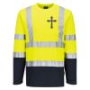 Hi-Vis Cotton Comfort Contrast T-Shirt L/S Thumbnail