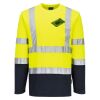 Hi-Vis Cotton Comfort Contrast T-Shirt L/S Thumbnail