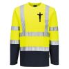 Hi-Vis Cotton Comfort Contrast T-Shirt L/S Thumbnail