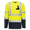 Hi-Vis Cotton Comfort Contrast T-Shirt L/S Thumbnail