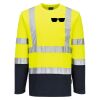 Hi-Vis Cotton Comfort Contrast T-Shirt L/S Thumbnail
