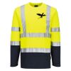 Hi-Vis Cotton Comfort Contrast T-Shirt L/S Thumbnail