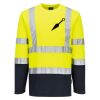 Hi-Vis Cotton Comfort Contrast T-Shirt L/S Thumbnail