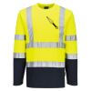 Hi-Vis Cotton Comfort Contrast T-Shirt L/S Thumbnail