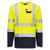 Hi-Vis Cotton Comfort Contrast T-Shirt L/S Thumbnail