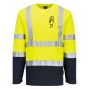 Hi-Vis Cotton Comfort Contrast T-Shirt L/S Thumbnail