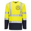 Hi-Vis Cotton Comfort Contrast T-Shirt L/S Thumbnail