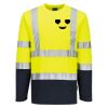 Hi-Vis Cotton Comfort Contrast T-Shirt L/S Thumbnail