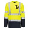 Hi-Vis Cotton Comfort Contrast T-Shirt L/S Thumbnail