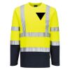 Hi-Vis Cotton Comfort Contrast T-Shirt L/S Thumbnail
