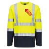 Hi-Vis Cotton Comfort Contrast T-Shirt L/S Thumbnail
