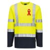 Hi-Vis Cotton Comfort Contrast T-Shirt L/S Thumbnail