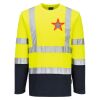 Hi-Vis Cotton Comfort Contrast T-Shirt L/S Thumbnail