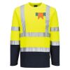 Hi-Vis Cotton Comfort Contrast T-Shirt L/S Thumbnail