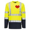 Hi-Vis Cotton Comfort Contrast T-Shirt L/S Thumbnail