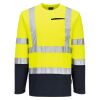 Hi-Vis Cotton Comfort Contrast T-Shirt L/S Thumbnail
