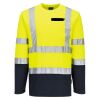 Hi-Vis Cotton Comfort Contrast T-Shirt L/S Thumbnail