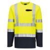 Hi-Vis Cotton Comfort Contrast T-Shirt L/S Thumbnail