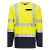 Hi-Vis Cotton Comfort Contrast T-Shirt L/S Thumbnail
