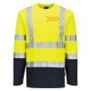Hi-Vis Cotton Comfort Contrast T-Shirt L/S Thumbnail
