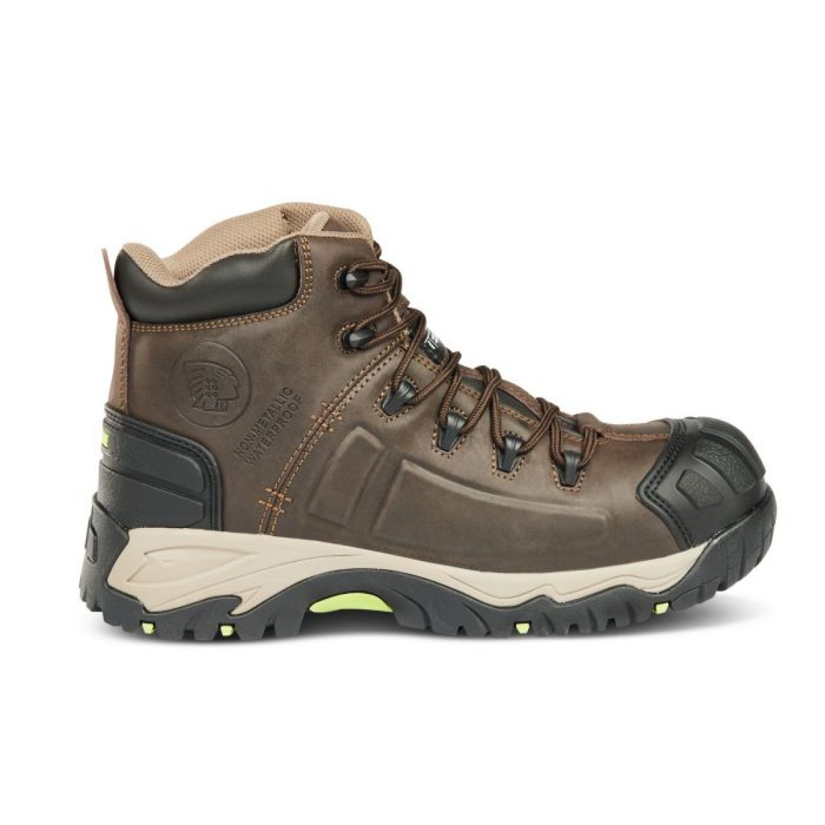 Apache SS812SM S3 black waterproof steel toe/midsole work safety hiker boots 