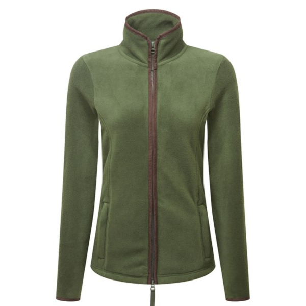 Premier PR824 Women’s Artisan Fleece Jacket - Moss Green / Brown