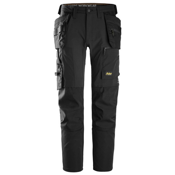 Snickers 6218 AllroundWork, Full Stretch Trousers Holster Pockets - Black